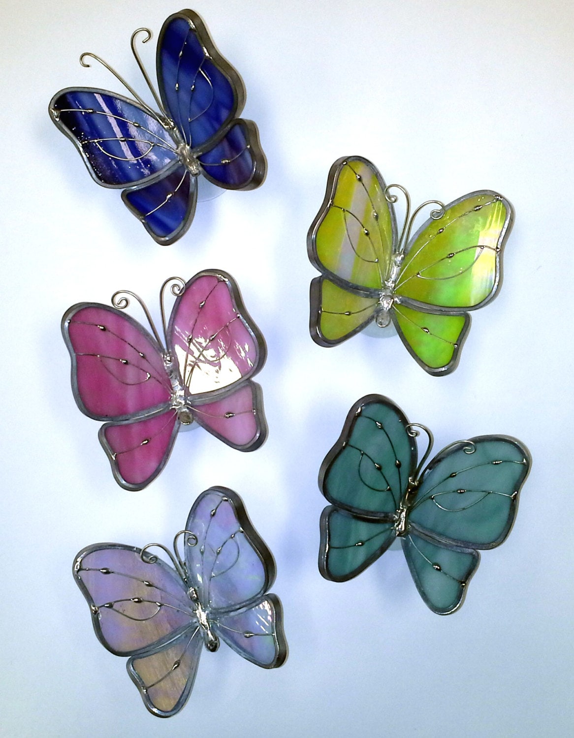 Stained Glass Butterfly Suncatcher 3D by StainedGlassByJenn