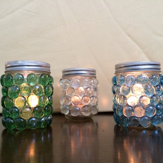 Items similar to Prism Mason Jar Candleholder on Etsy