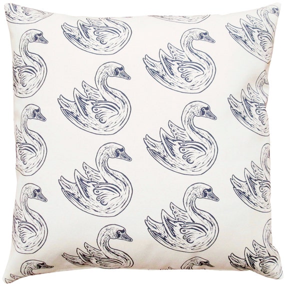 swan contour pillow