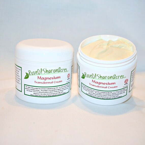 Transdermal Magnesium Cream with CoQ10 and B5 by RoseOfSharonAcres