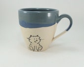 cat and mouse mug