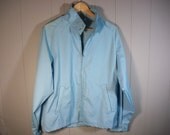 Vintage Mens work jacket / Blue gas station coat / 60s 70s fall winter / boyfriend / Mod