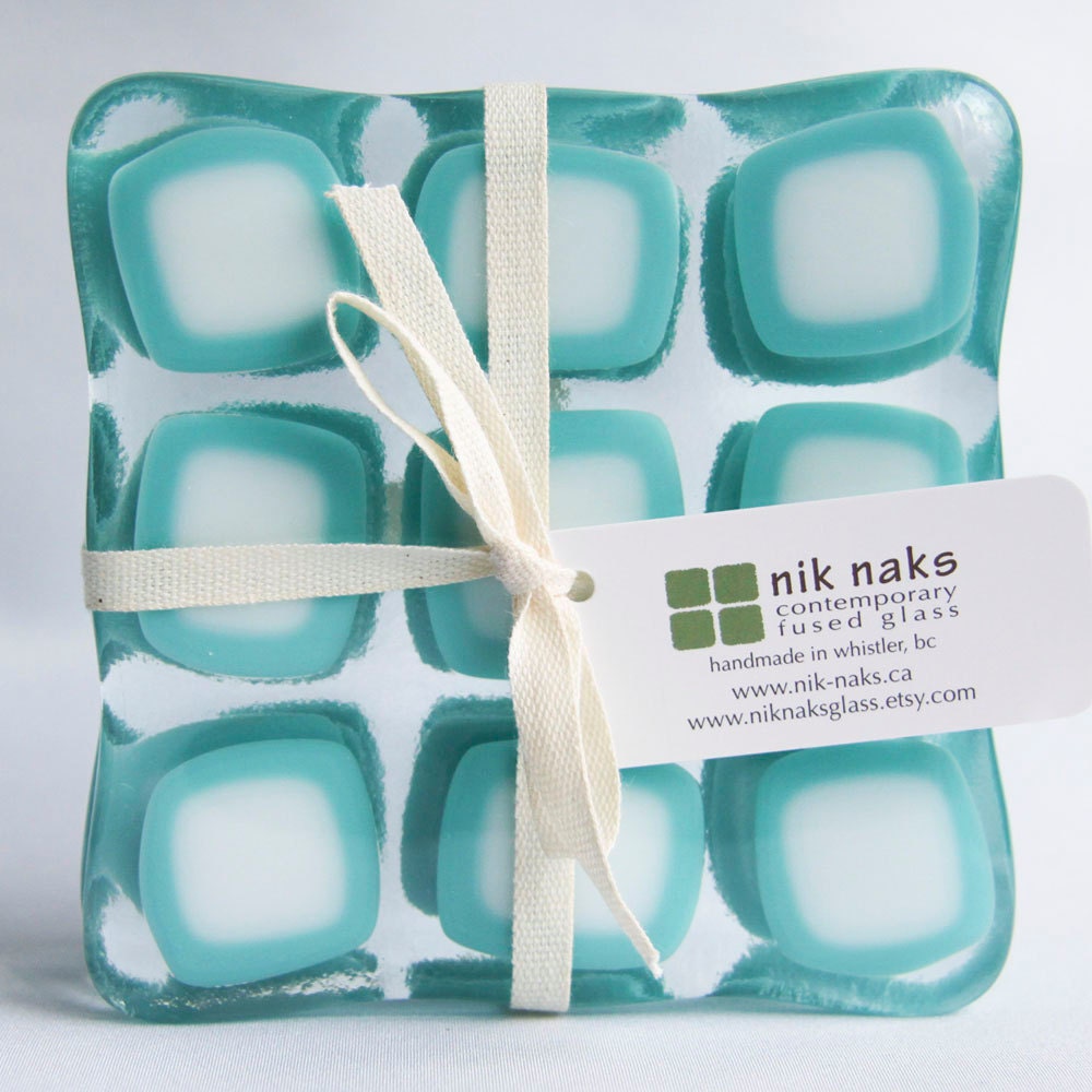 Fused glass coasters. Gift ideas. Glass coasters. Drink