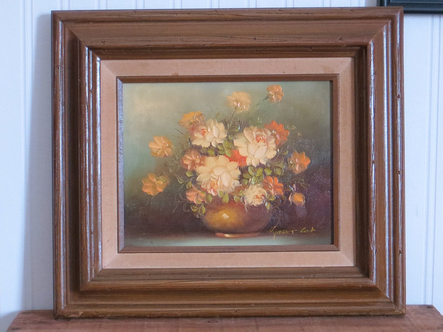 Floral Oil Painting Robert Cox Original by HerbgirlAndVintage