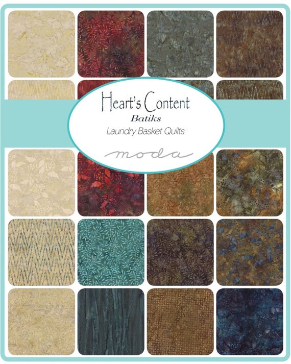 HEARTS CONTENT BATIKS Moda Jelly Roll Edyta Sitar Laundry