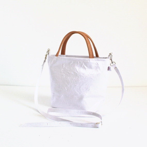 mini purse white