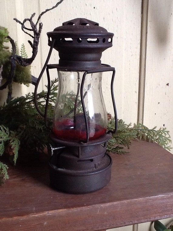 Ice Skating Lamp Antique Christmas Dietz Sport