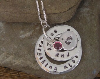 New Mommy Mom Mother Baby Girl Necklace Sugar and Spice, Mother of Girls Necklace