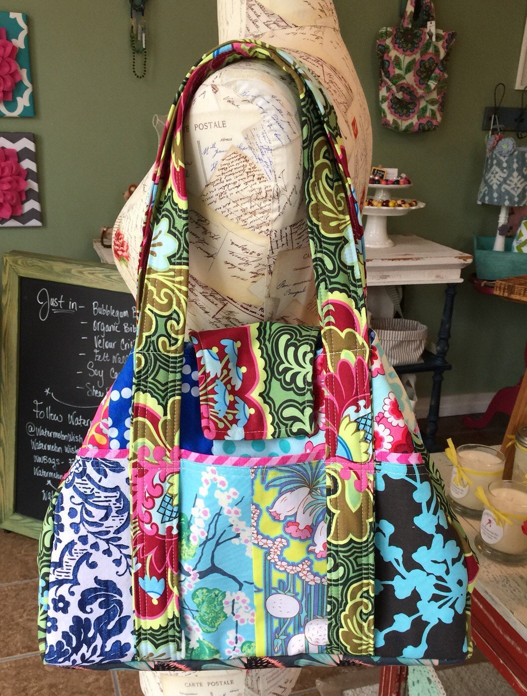Custom Patchwork Bag Made to your by WatermelonWishes on Etsy