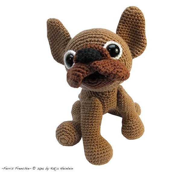 amigurumi dog french bulldog PDF crochet pattern animal