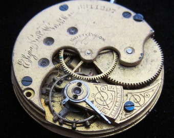 Watch Pocket Movement Porcelain Face Steampunk Altered Art