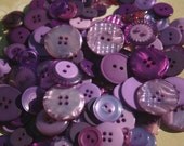 Purple Buttons - Sewing Bulk Buttons - 100 Buttons - Vineyard