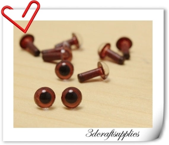 6 mm brown Safety eye amigurumi eye doll eyes cat eye 28