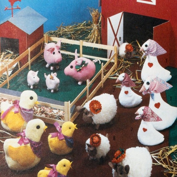 barnyard stuffed animals