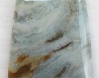 A+ Ocean Wave Jasper Trapezoid-Shaped Pendant