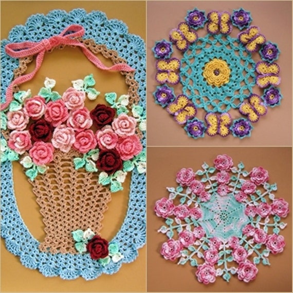 Download PDF Crochet Pattern More Vintage Floral Doilies Five