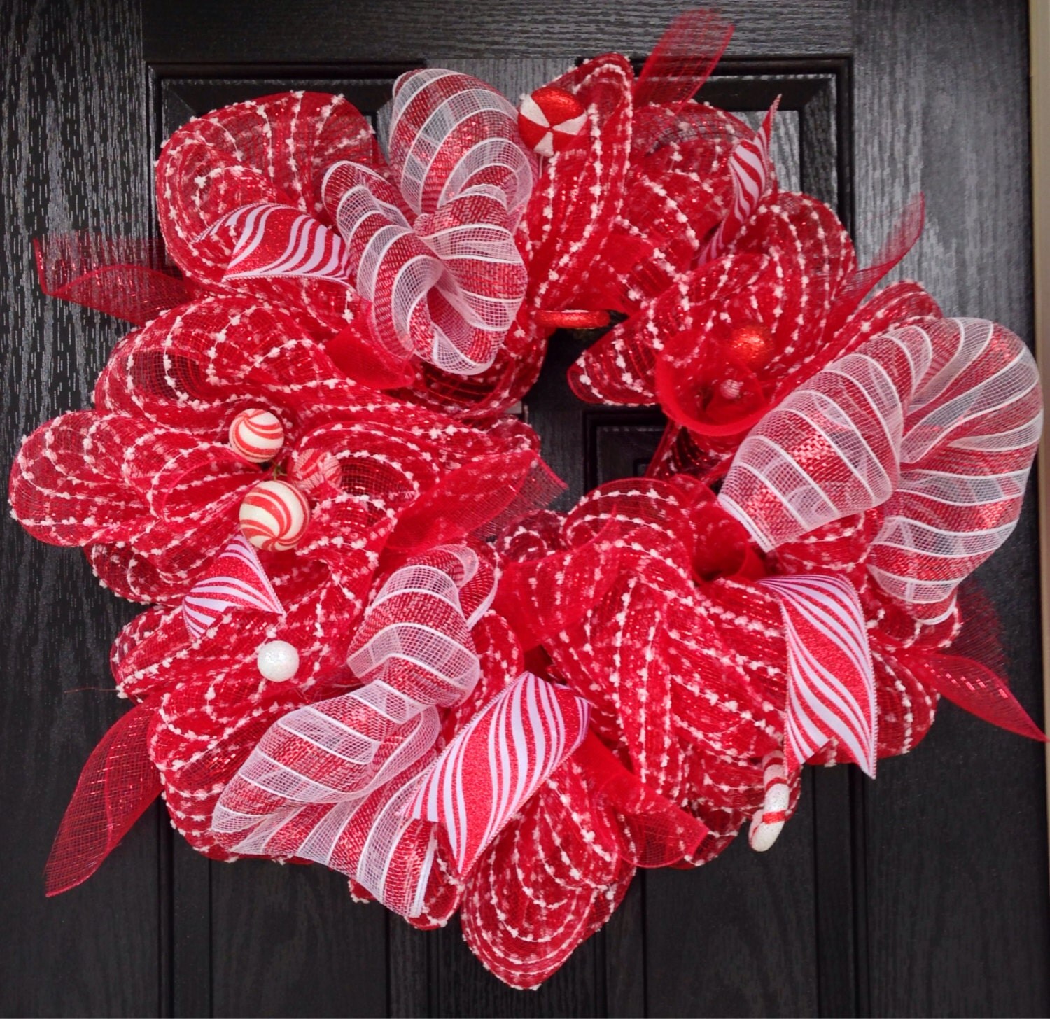 Candy Cane Holiday wreath