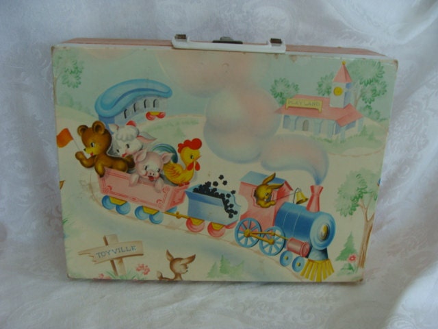 1950s Antique Shabby Chic Kitsch Dolly Suitcase – Haute Juice