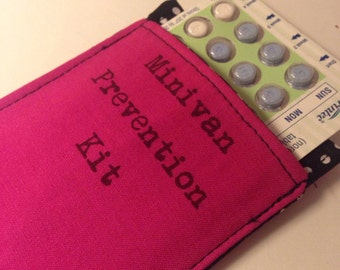 Minivan Prevention Kit, Witty Birth Control Pill Cozie, as seen on Buzzfeed Witty Valentine Gift under 20