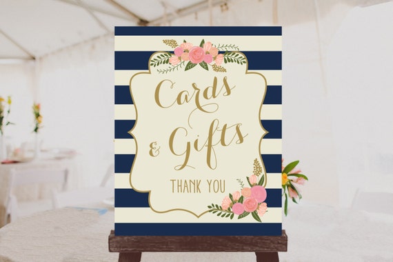 PRINTABLE Wedding Gift Table Sign // Cards by RememberNovemberInc