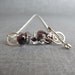 Chocolate Brown Necklace, Brown Lampwork Necklace, Convertible Necklace, Sterling Silver Necklace