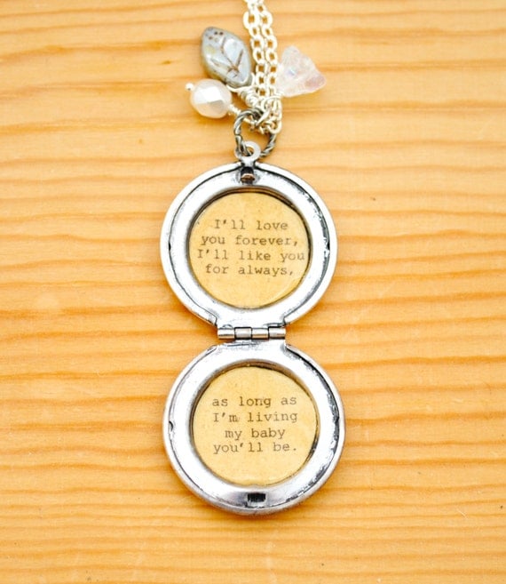 I'll love you forever Daughter Locket by busybeezchickadeez