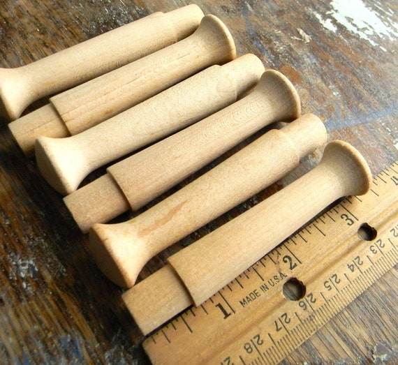 Wood Pegs Hooks Natural Unfinished Wood Peg by CarolinaVintageCo