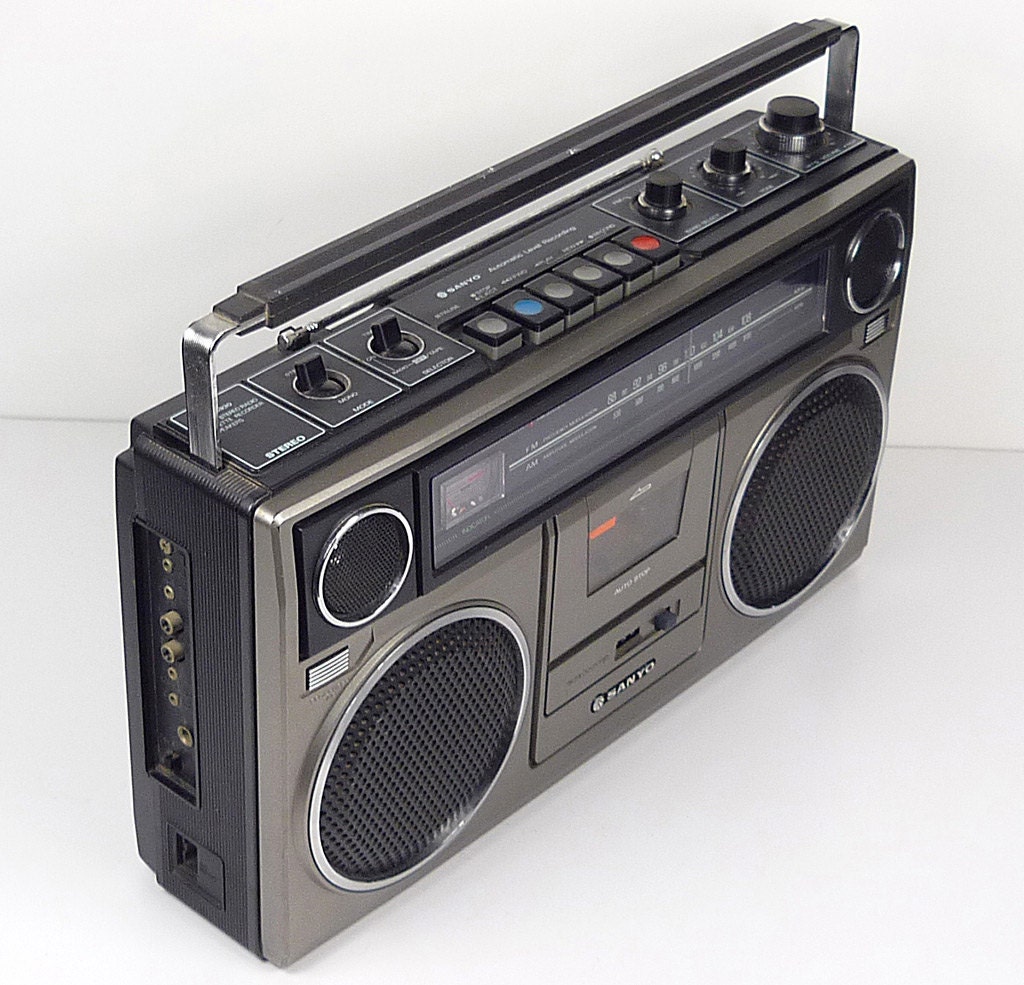 Vintage 80s Sanyo M9930 Boombox Ghetto Blaster Cassette 7181