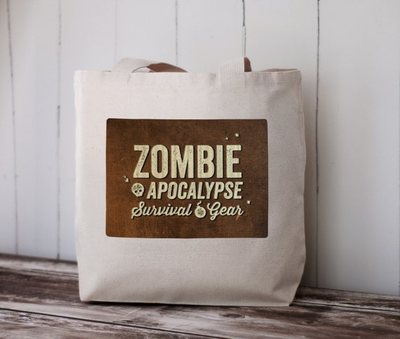 how pack school wikihow your to for bag Apocalypse Tote Canvas Bag Survival   Natural Bag Zombie  Gear