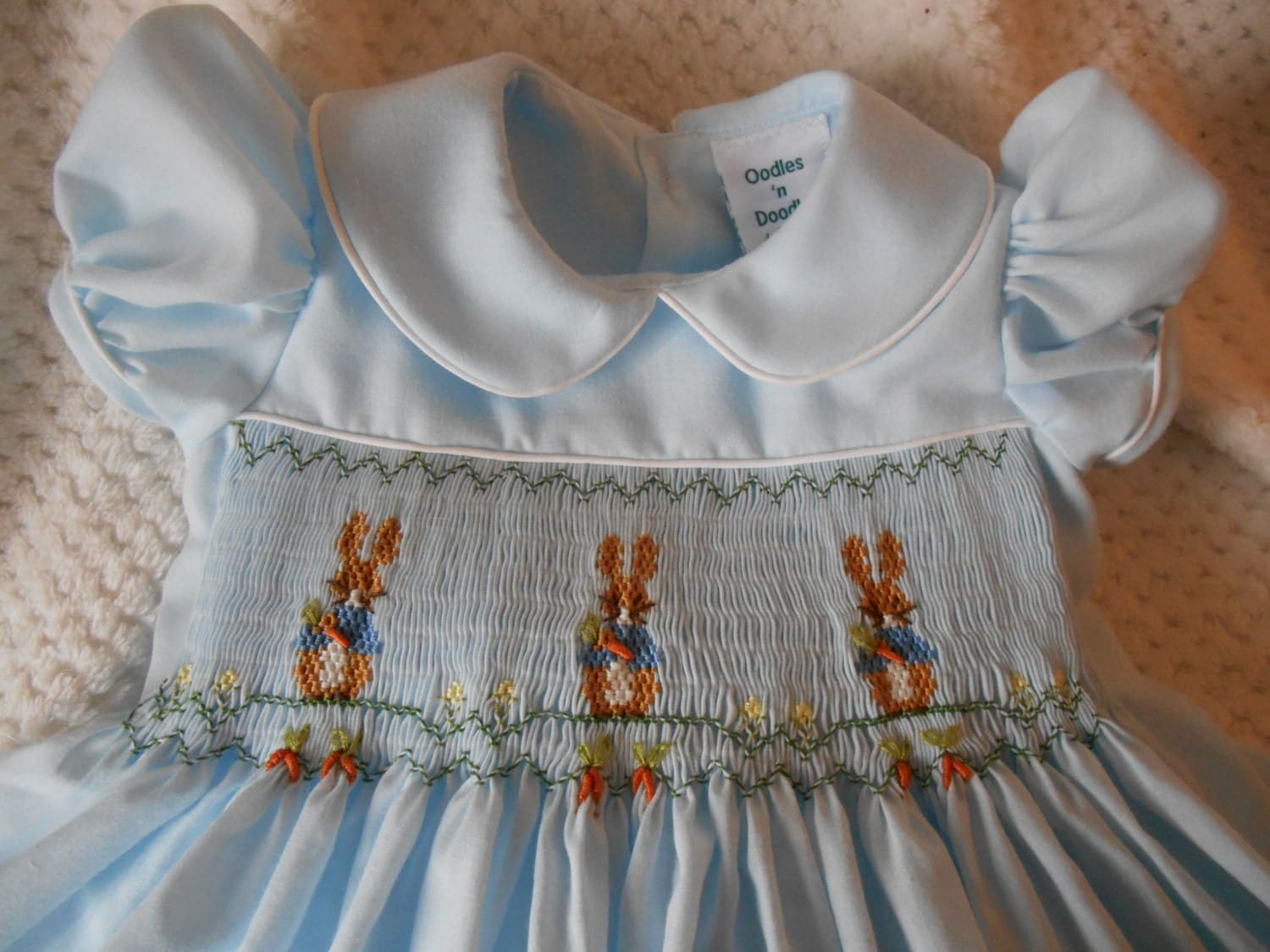 Smocked Dress Beatrix Potter's Peter Rabbit Birthday