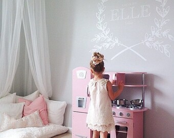 Vinyl Wall Sticker Decal Art - Framed Name