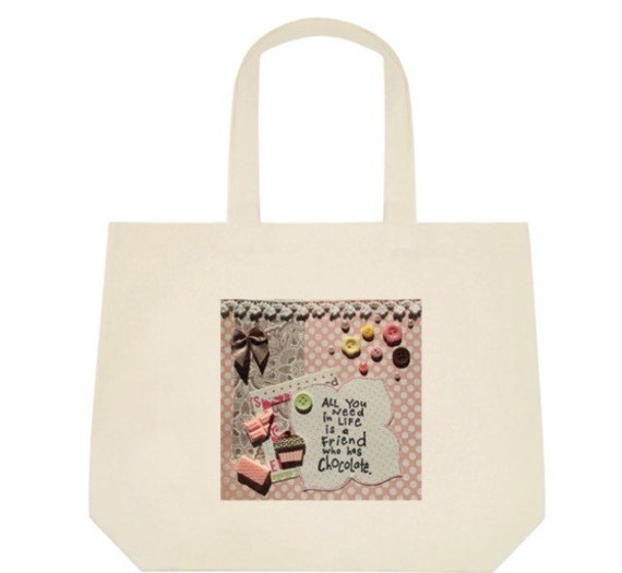 Tote bag Kawaii gift carry bag love chocolate party gift