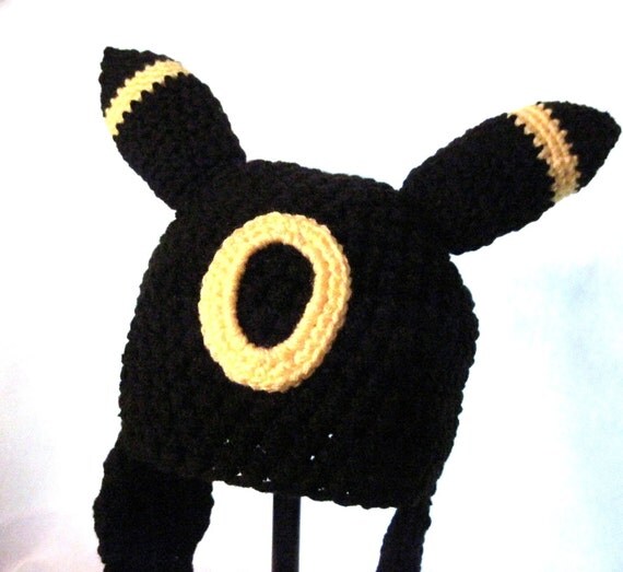 Umbreon Eevee Pokemon Hat Cosplay Ear Flap Hat Cute Kawaii Animal ...