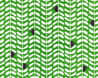 Organic Cotton Fabric - Cloud9 Fabrics Yoyogi Park - Peeking Green