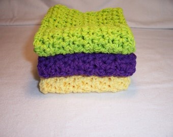 Handmade Crocheted Dish / Wash Cloths,Gifts,Home and Living,Linens,Kitchen Dishcloths,Bath Cloths