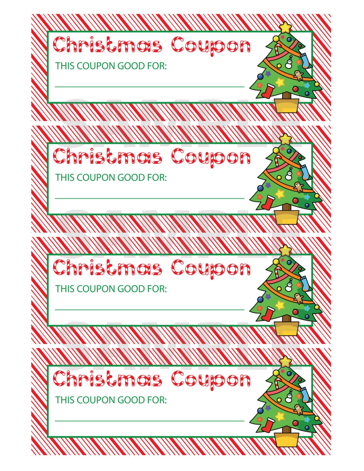 Printable Christmas Coupon Template