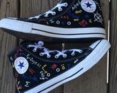 Actuary Science Converse High Top Converse with Math Equations