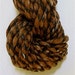 Handspun Alpaca Yarn 60 Yards Undyed Black and Brown Super Bulky Knitting Supplies Doll Hair Craft Supplies Crochet " Swirl "