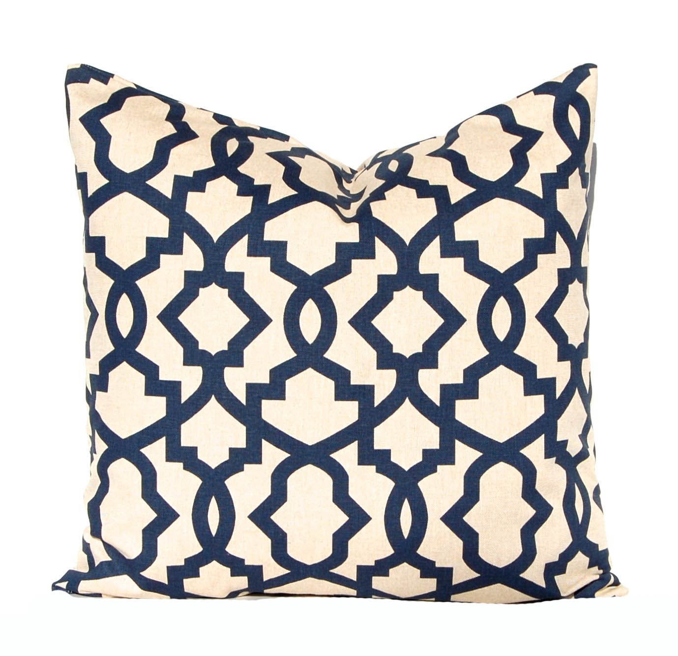 Euro Sham Navy Blue Pillow Covers Linen by CompanyTwentySix