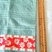 Turquoise Kitchen Towels, Hand Decorated Towels, Set of Two Cotton Aqua Kitchen Towels, Lovely Aqua Dish Cloths, 100% Cotton