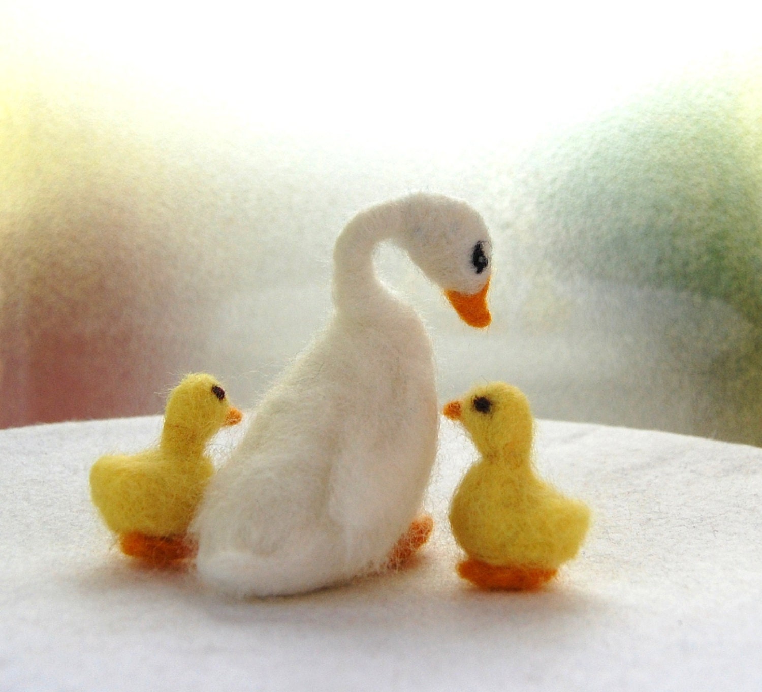 Needle Felted Bird. Felted Animals. Felted Goose. Felted