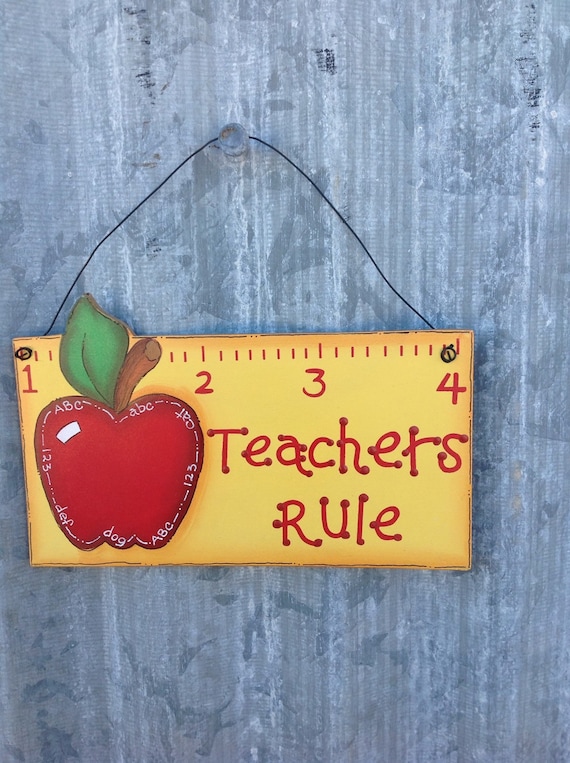 Teacher's Rule Apple Ruler ornament PERSONALIZED for FREE