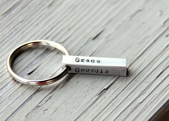 New Dad Gifts From Wife Personalized Name Keychain For Dad