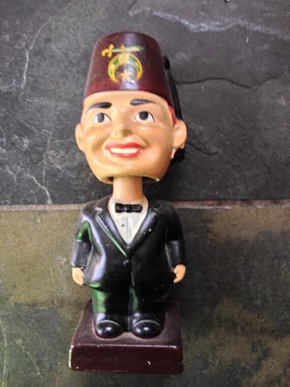 Vintage 1960s Masonic Shriner Bobblehead by MayberryAntiques