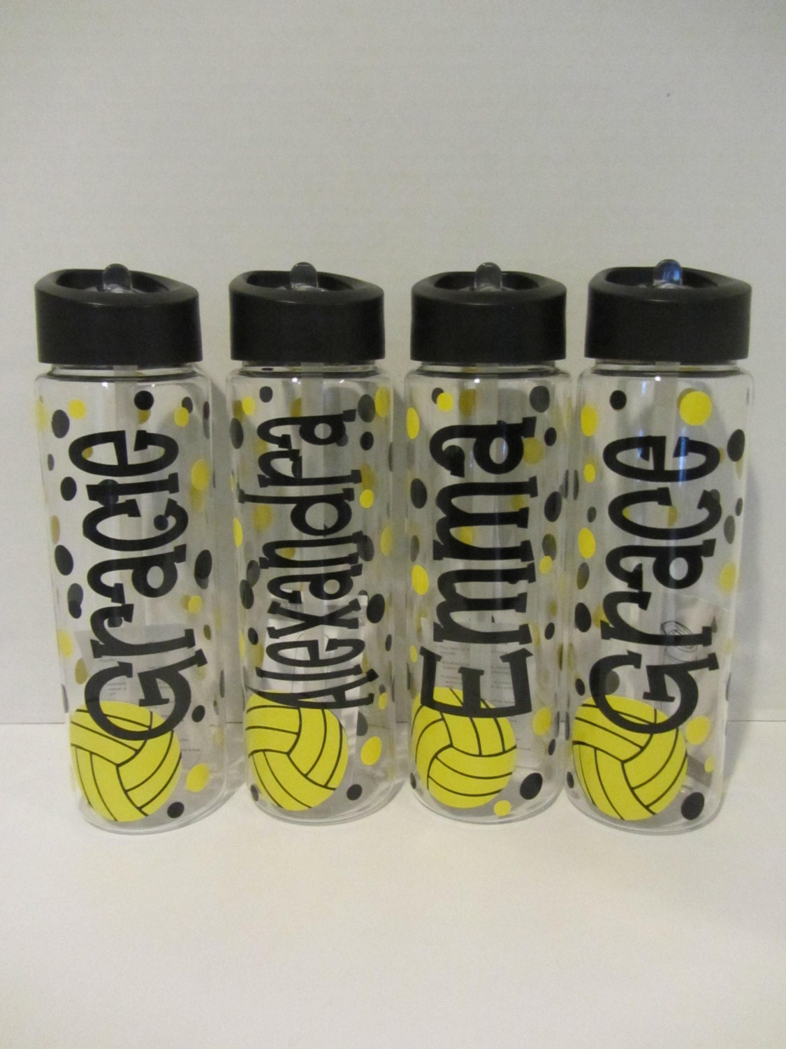 8 Personalized water bottles water polo by DottedDesigns on Etsy