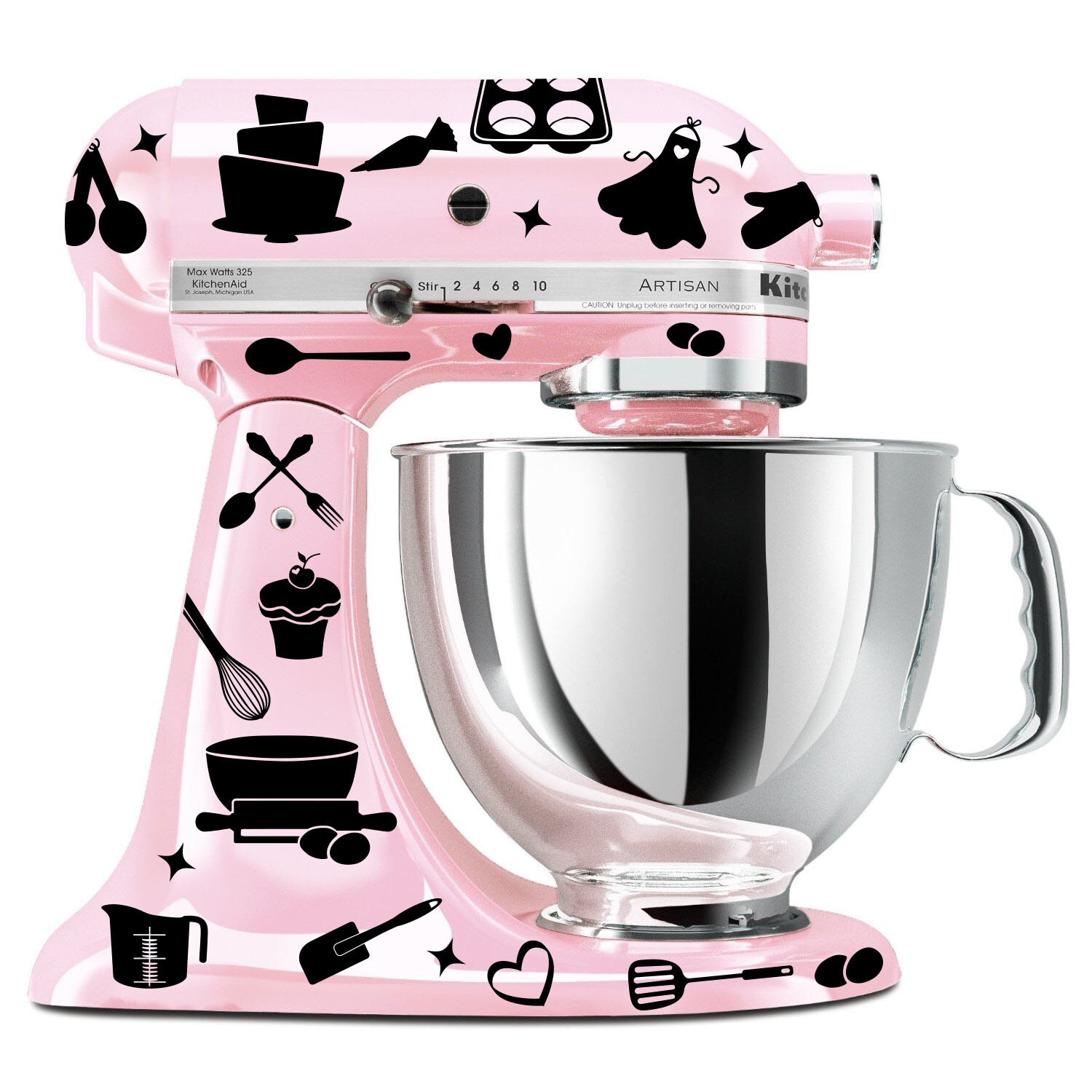 Download Baking mixer decal set kitchen mixer decal utensil decal