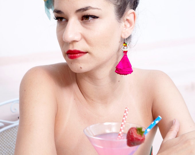 Caribbean woman - earrings