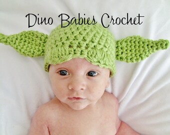 Yoda Hat Baby Star Wars Beanie Chunky Crochet