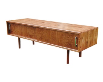 Mid Century Low Profile Media Stand - MADE TO ORDER