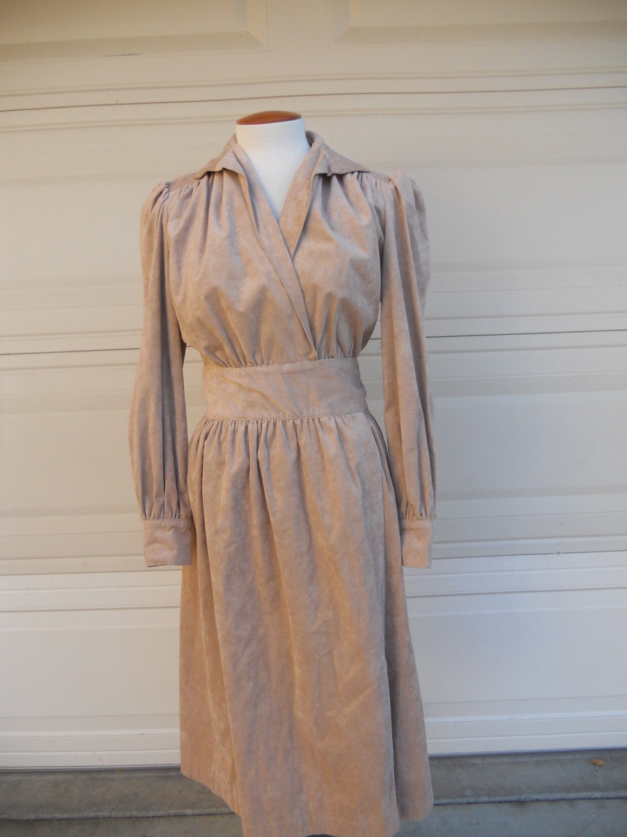 70s suede dress